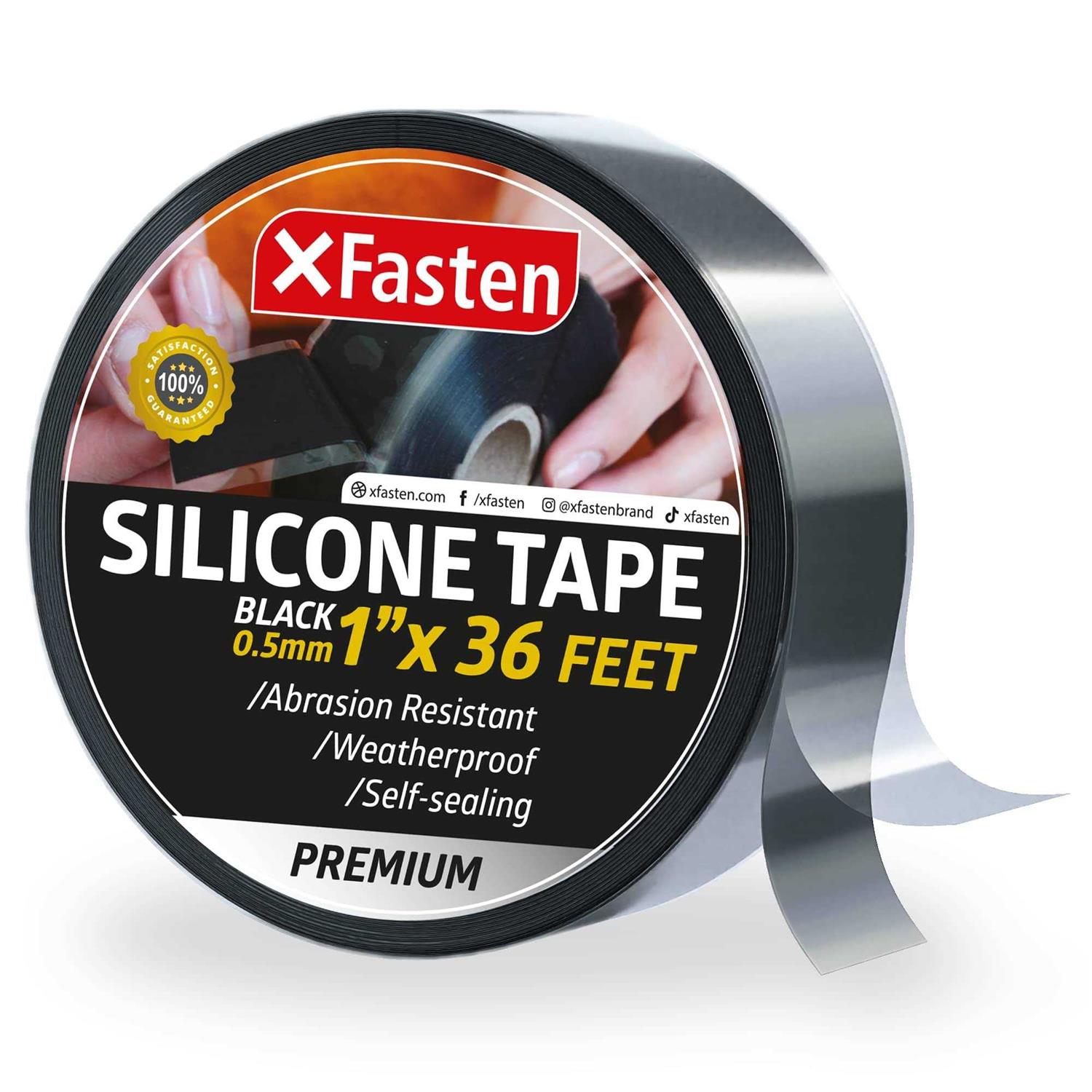 Xfasten Silicone Self Fusing Tape 1-Inch x 36-Foot Silicone Repair Tape - Zenithce