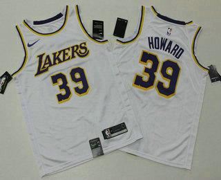 Los Angeles Lakers #39 Dwight Howard White 2019 Swingman Printed Jersey - Zenithce