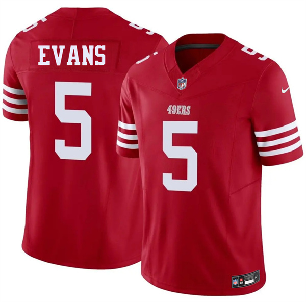 San Francisco 49ers #5 Mike Evans Red 2026 F.U.S.E. Vapor Untouchable Limited Stitched Jersey - Zenithce