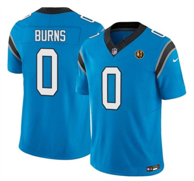 Carolina Panthers #0 Brian Burns Blue 2023 F.U.S.E. With John Madden Patch Vapor Limited Stitched Jersey - Zenithce