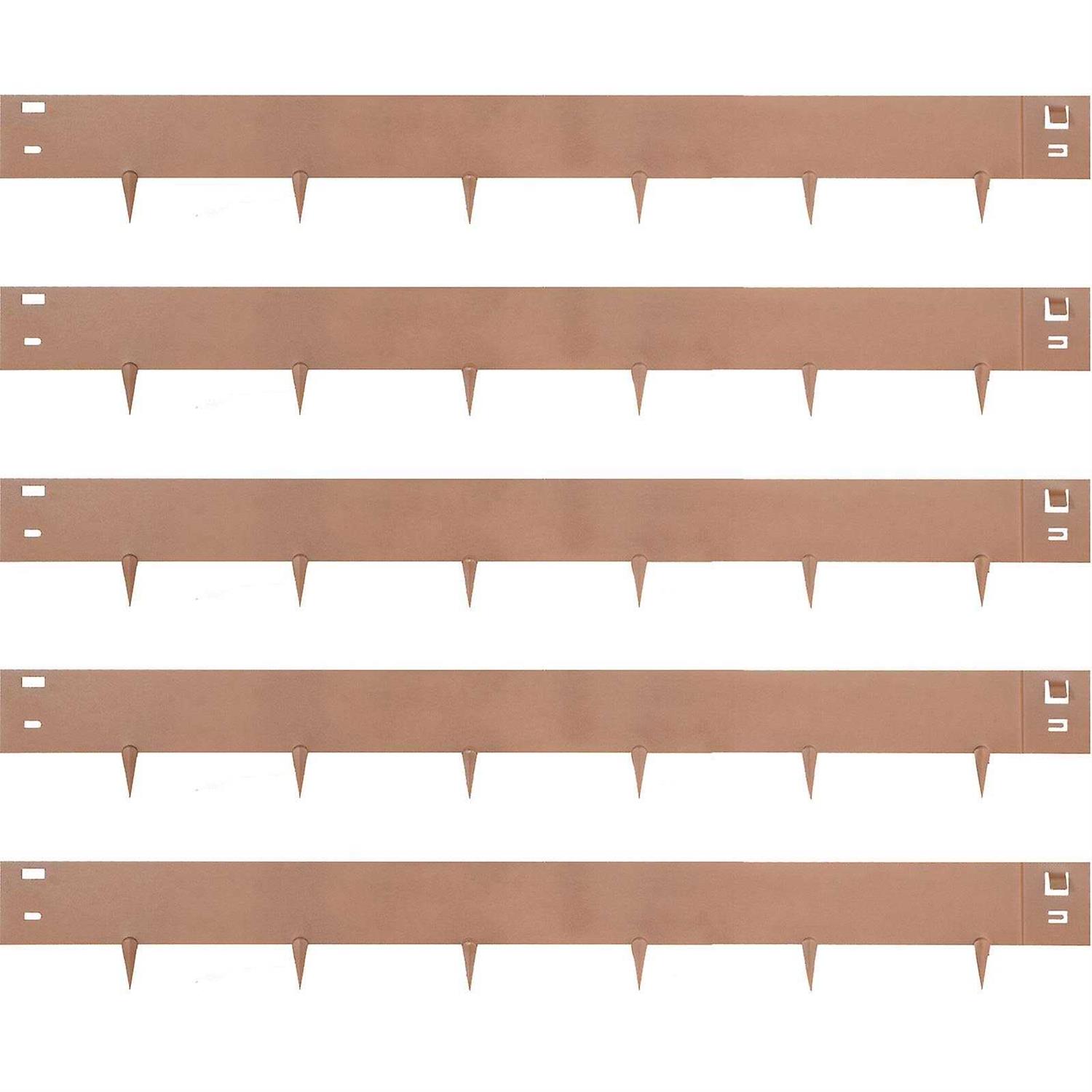 VEVOR Steel Lawn Edging 5pcs Garden Metal Landscape Edging Border - Zenithce