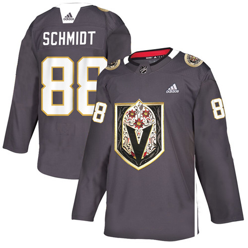 Vegas Golden Knights #88 Nate Schmidt Grey Latino Heritage Night Stitched Jersey - Zenithce