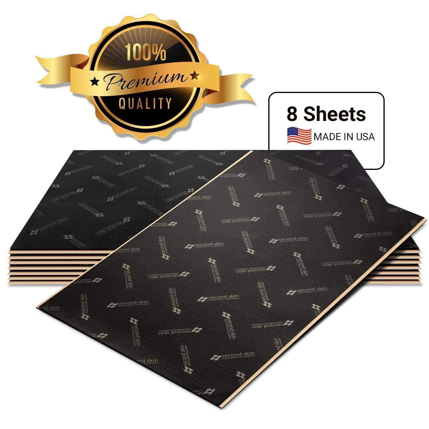 Second Skin Damplifier Pro Premium Car Sound Deadening Material– Butyl Rubber Auto Sound Deadener Mat - Zenithce