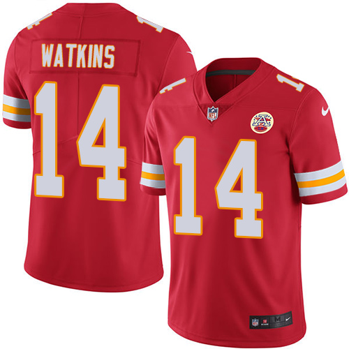 Kansas City Chiefs #14 Sammy Watkins Red Vapor Untouchable Limited Stitched Jersey - Zenithce
