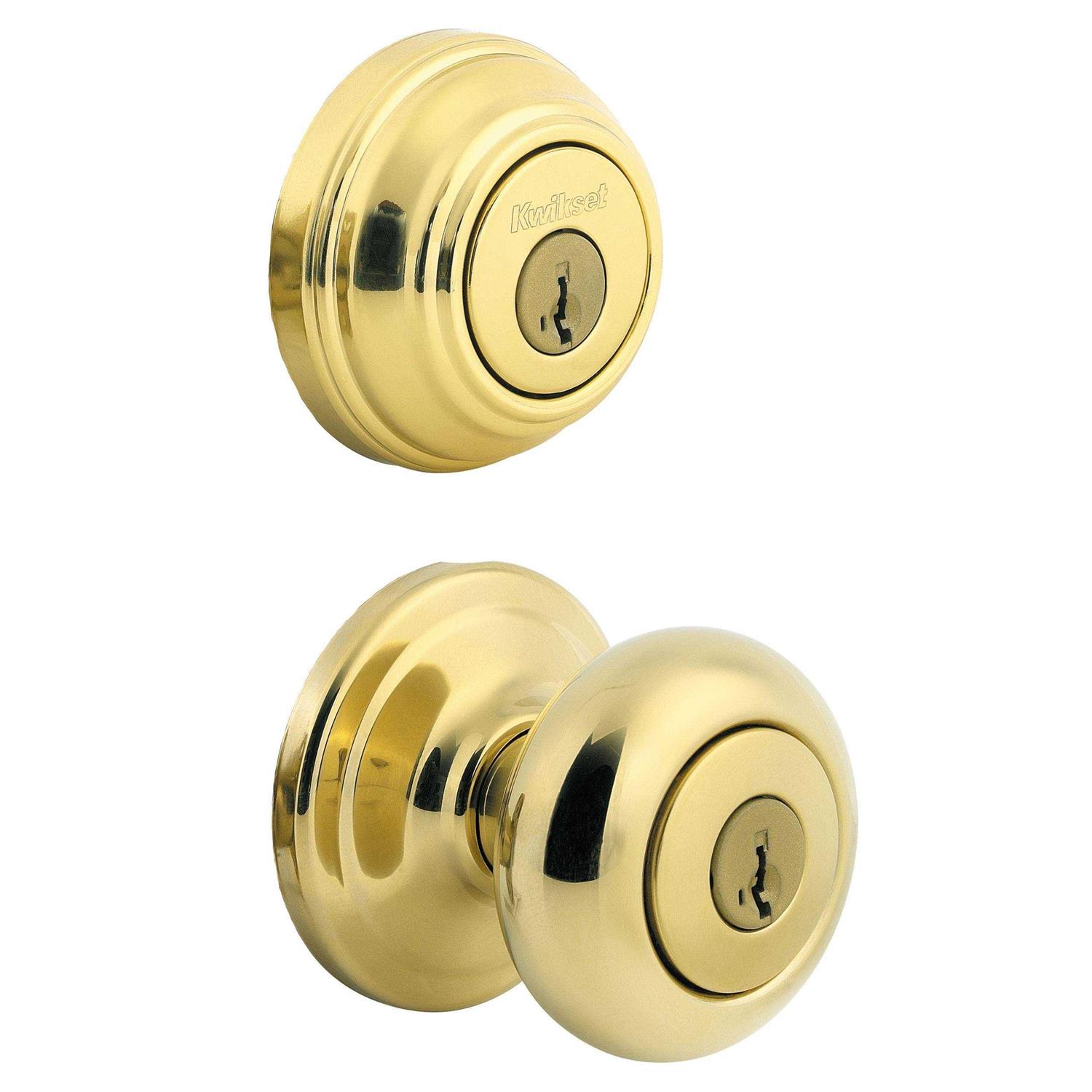 Kwikset Juno Door Knob & Single Cylinder Deadbolt - Zenithce