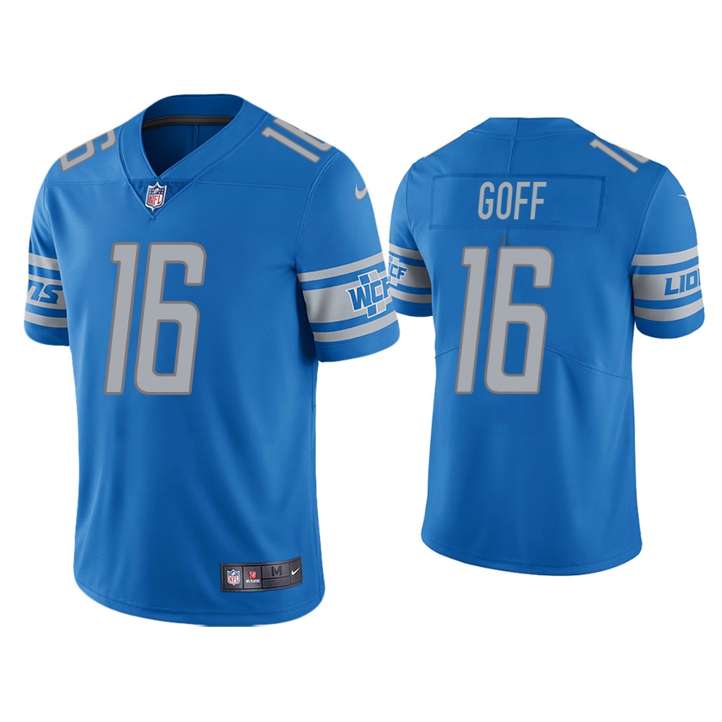 Detroit Lions #16 Jared Goff Blue Vapor Untouchable Limited Stitched Jersey - Zenithce