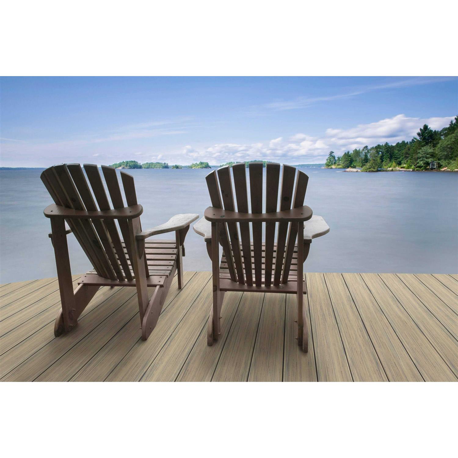 Deckorators Voyage 1-in x 6-in x Grooved Composite Deck Board - Zenithce
