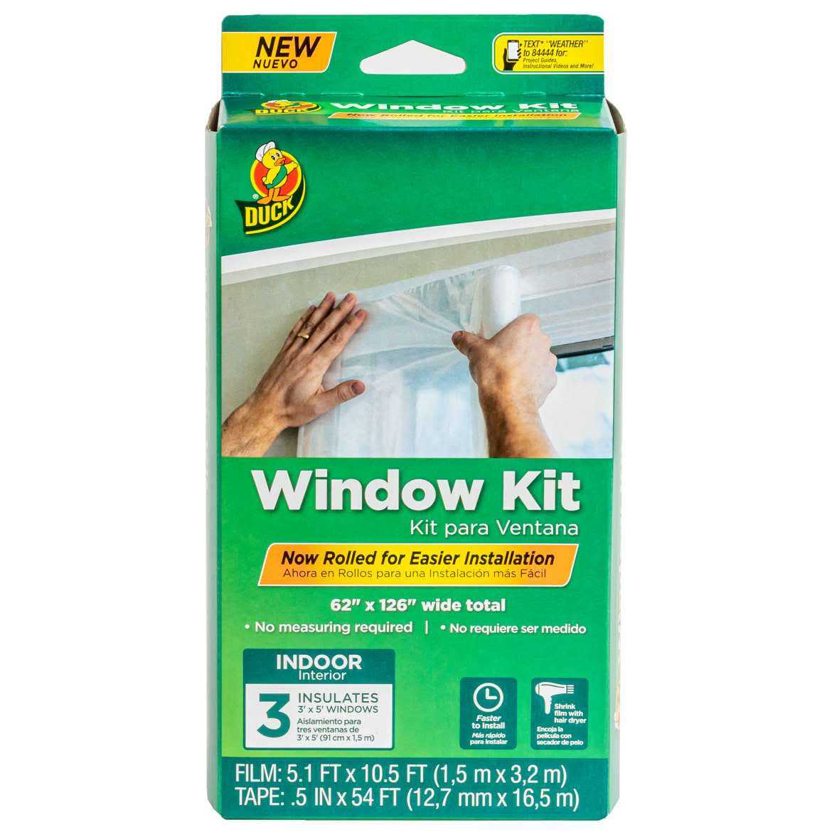 Duck Brand Rolled Window Insulation Kit - Zenithce
