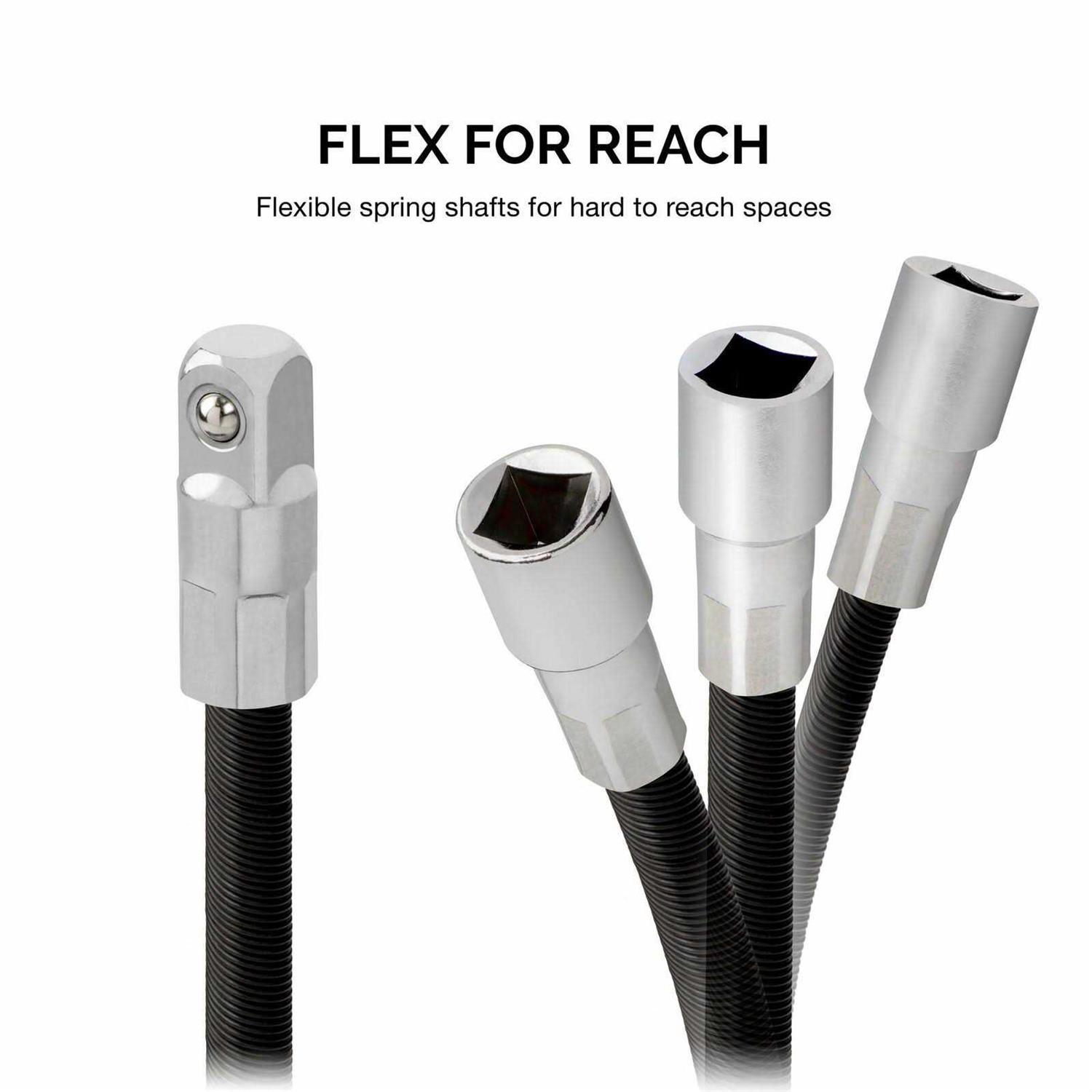 NEIKO 00239A Flexible Extension Bar Set 2 Piece 1/4 Inch - Zenithce