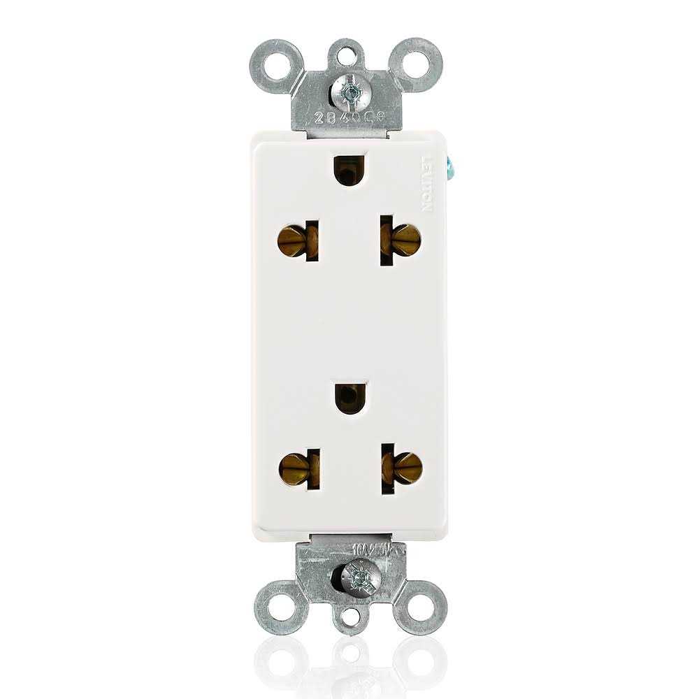 Leviton 5822-W Commercial Grade Duplex Receptacle - Zenithce