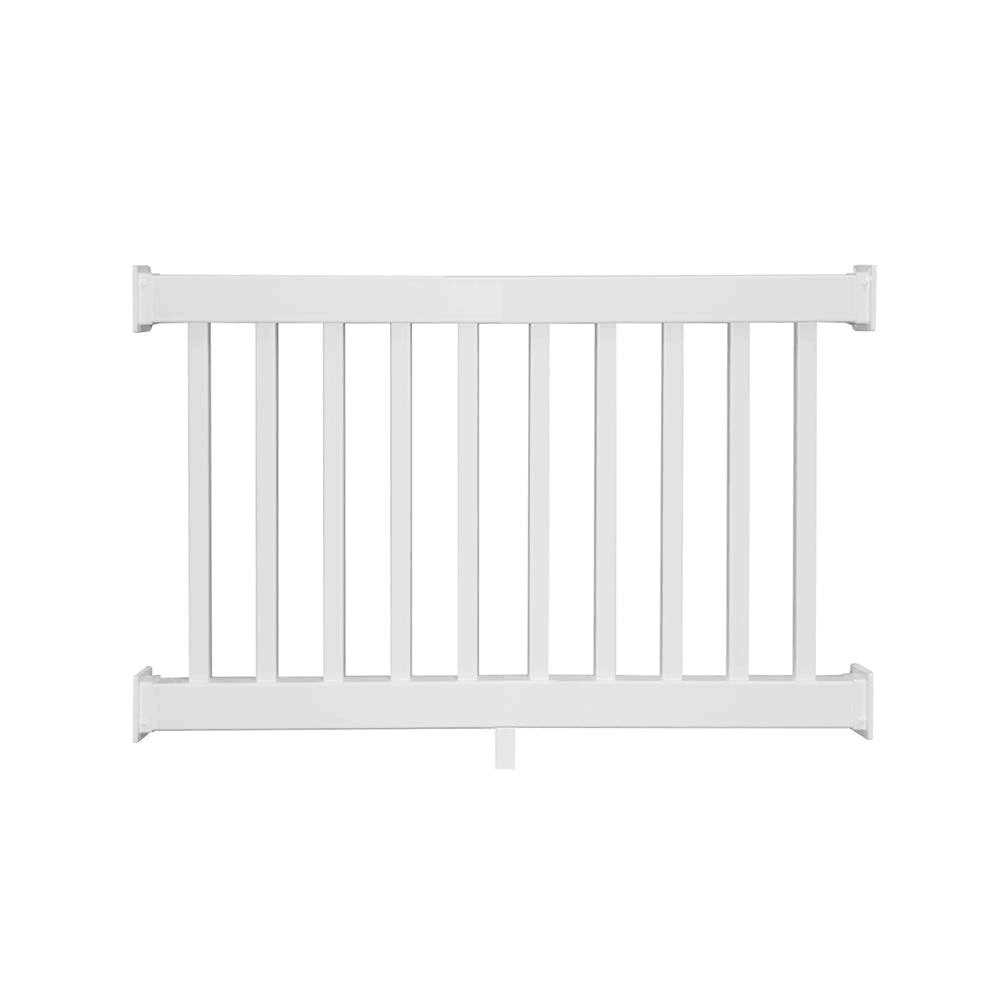 Weatherables 3.5 ft. H x White Vinyl Railing Kit - Zenithce