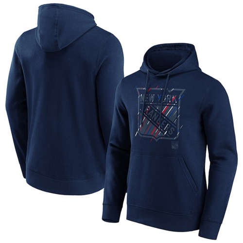 New York Rangers Navy Etch Hoodie - Zenithce