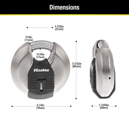 Master Lock M176XDLHHC Magnum Zinc Die-Cast Padlock - Zenithce