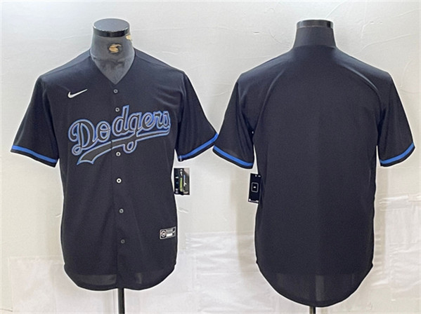 Los Angeles Dodgers Blank Black Cool Base Stitched Jersey - Zenithce