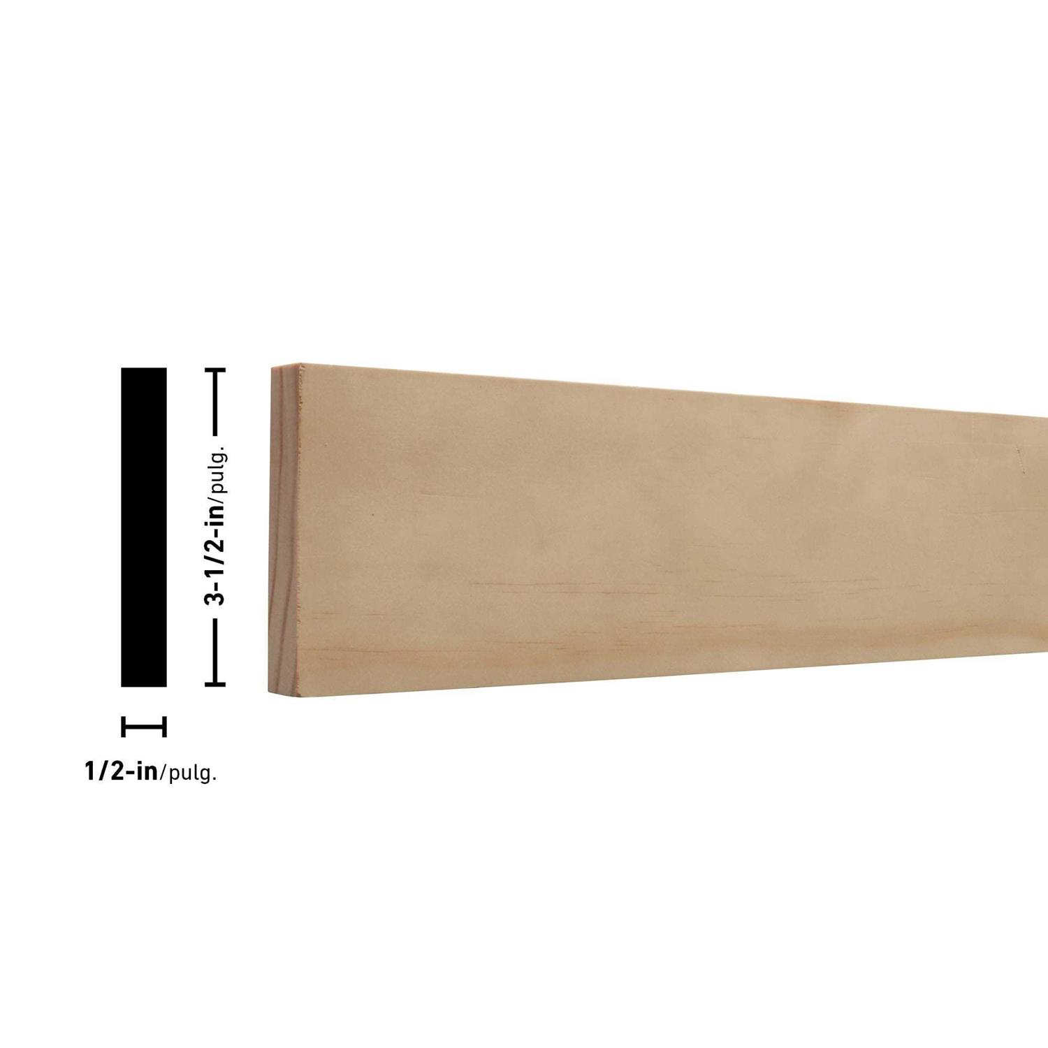Unbranded 1/2-in x 3-ft Unfinished Pine Board - Zenithce
