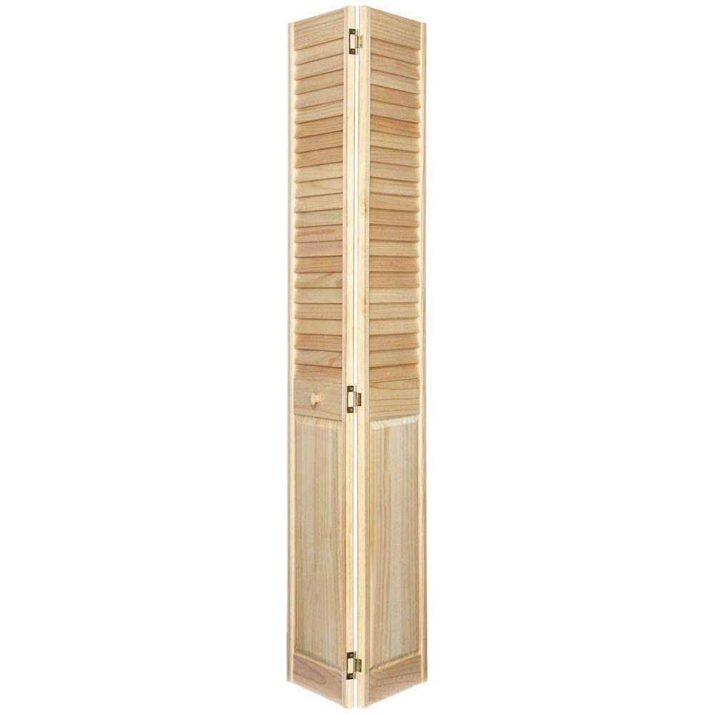Louvered Wood Painted Plantation Bi-Fold Door Kimberly Bay Size: 35.69 x 80 - Zenithce