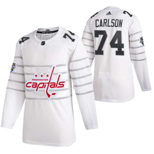 Washington Capitals #74 John Carlson White All Star Stitched Jersey - Zenithce