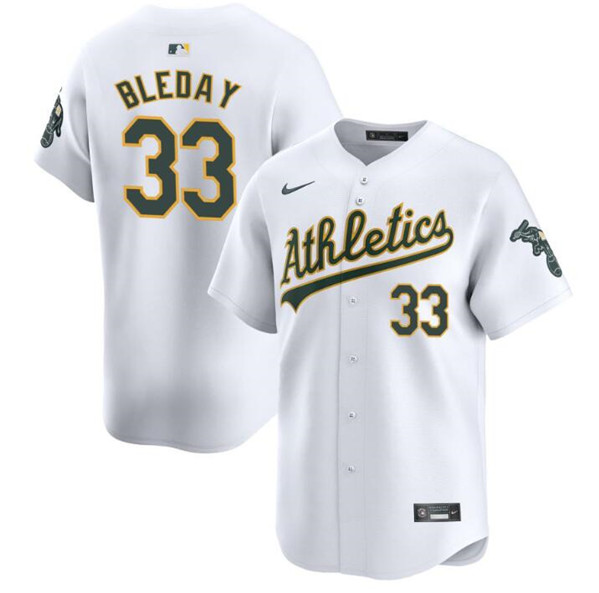Oakland Athletics #33 JJ Bleday White 2024 Home Limited Stitched Jersey - Zenithce
