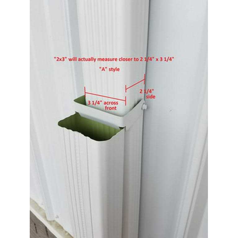 Gutterworks Mfg Inc. Rain Gutter Components 2×3 Downspout Flip Up Hinge Made in The U.s.a - Zenithce