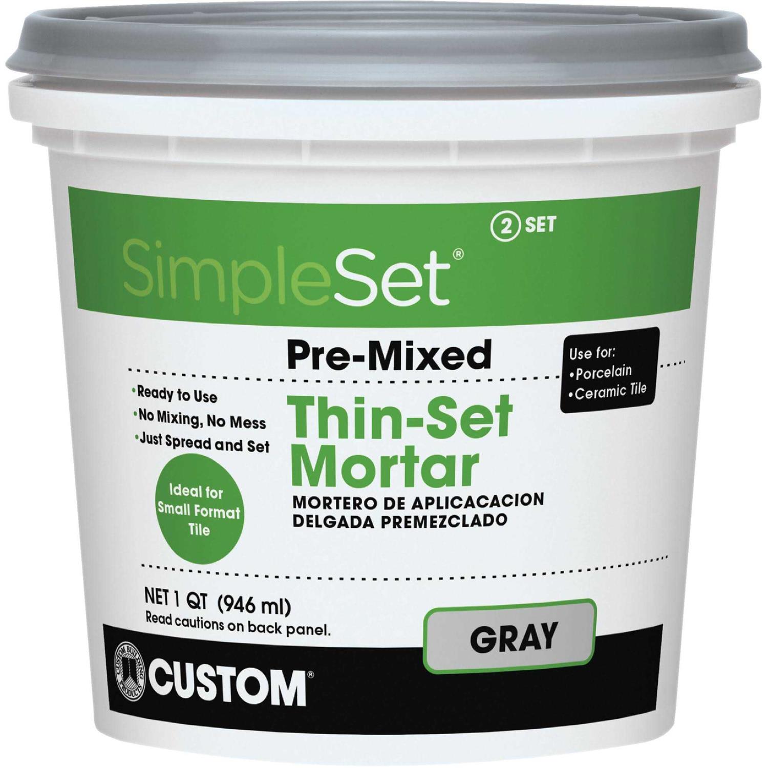 Custom Building Products SimpleGrout Indoor Natural Gray Grout 1 qt - Zenithce