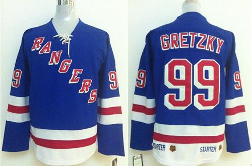 Rangers #99 Wayne Gretzky Blue Stitched Jersey - Zenithce