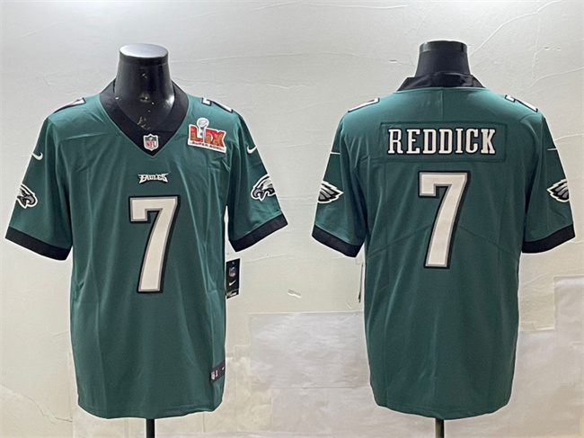 Philadelphia Eagles #7 Haason Reddick Green 2025 Super Bowl LIX Patch Vapor Untouchable Limited Stitched Jersey - Zenithce