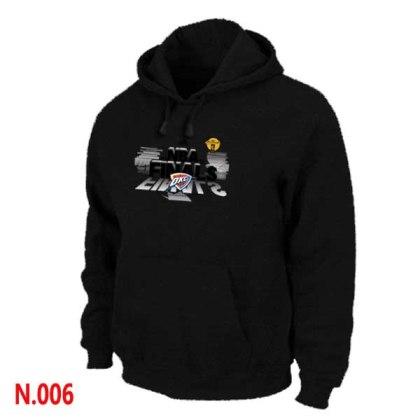 Mens Oklahoma City Thunder Black Pullover Hoodie - Zenithce