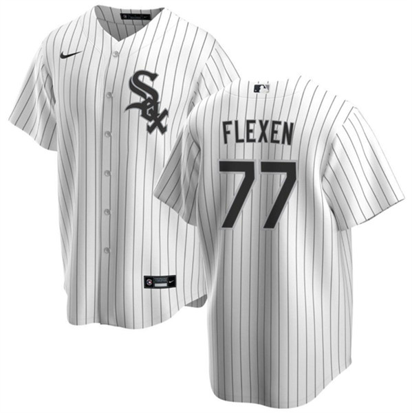 Chicago White Sox #77 Chris Flexen White Cool Base Stitched Jersey - Zenithce