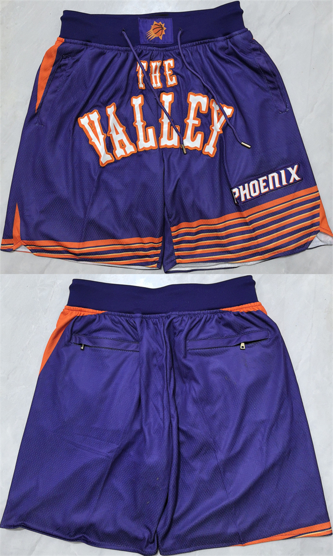 Phoenix Suns Purple Shorts (Run Small) - Zenithce