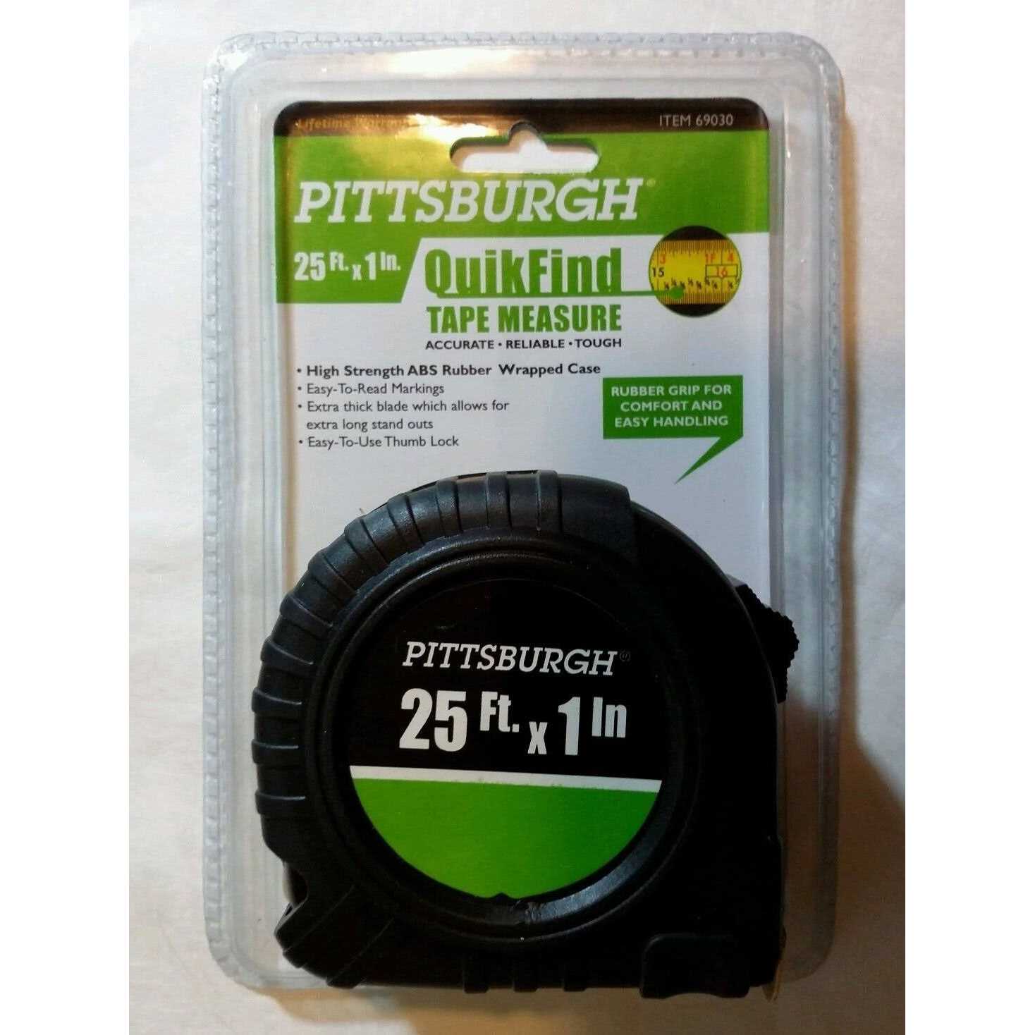 Pittsburgh 25 1 Tape Measure - Zenithce