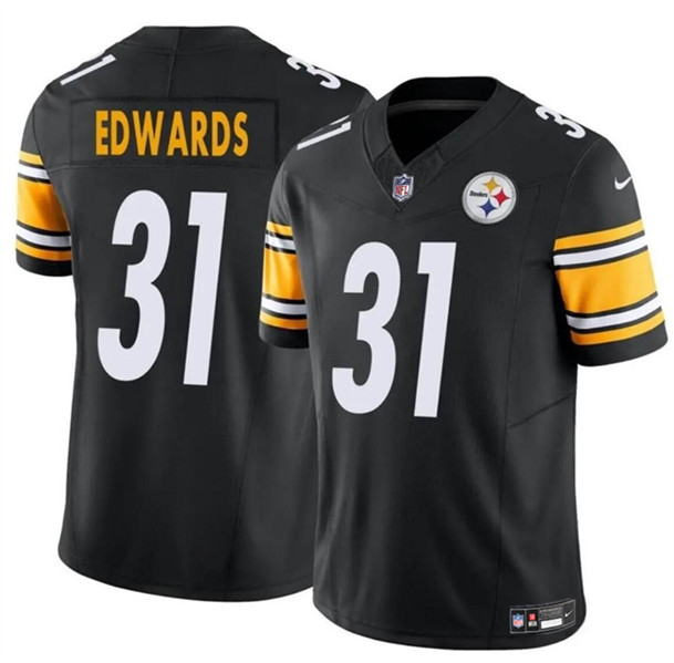 Pittsburgh Steelers #31 Daijun Edwards Black 2024 F.U.S.E. Vapor Untouchable Limited Stitched Jersey - Zenithce