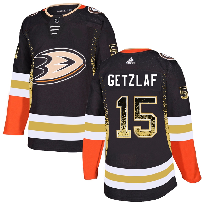 Anaheim Ducks #15 Ryan Getzlaf Black Drift Fashion Stitched Jersey - Zenithce