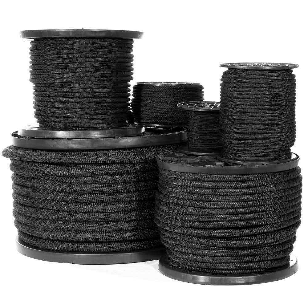 Paracord Planet Black Diamond Weave Shock Cord - Zenithce