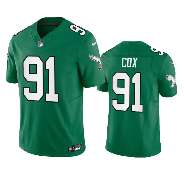 Philadelphia Eagles #91 Fletcher Cox Green 2023 F.U.S.E. Vapor Untouchable Stitched Jersey - Zenithce
