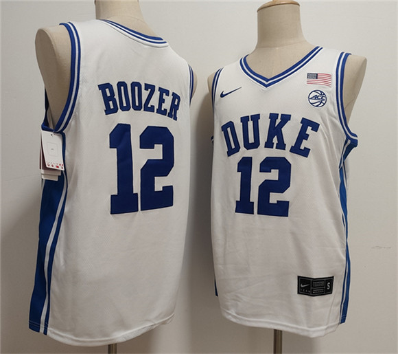 Duke Blue Devils #12 Cameron Boozer White Stitched Jerseys - Zenithce