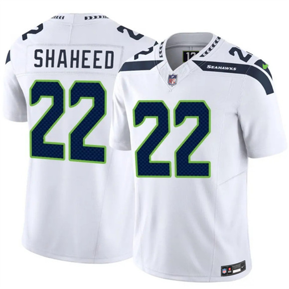 Seattle Seahawks #22 Rashid Shaheed White 2025 F.U.S.E. Vapor Untouchable Limited Stitched Jersey - Zenithce