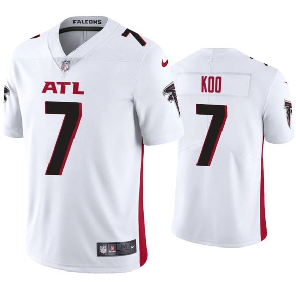 Atlanta Falcons #7 Younghoe Koo New White Vapor Untouchable Limited Stitched Jersey - Zenithce