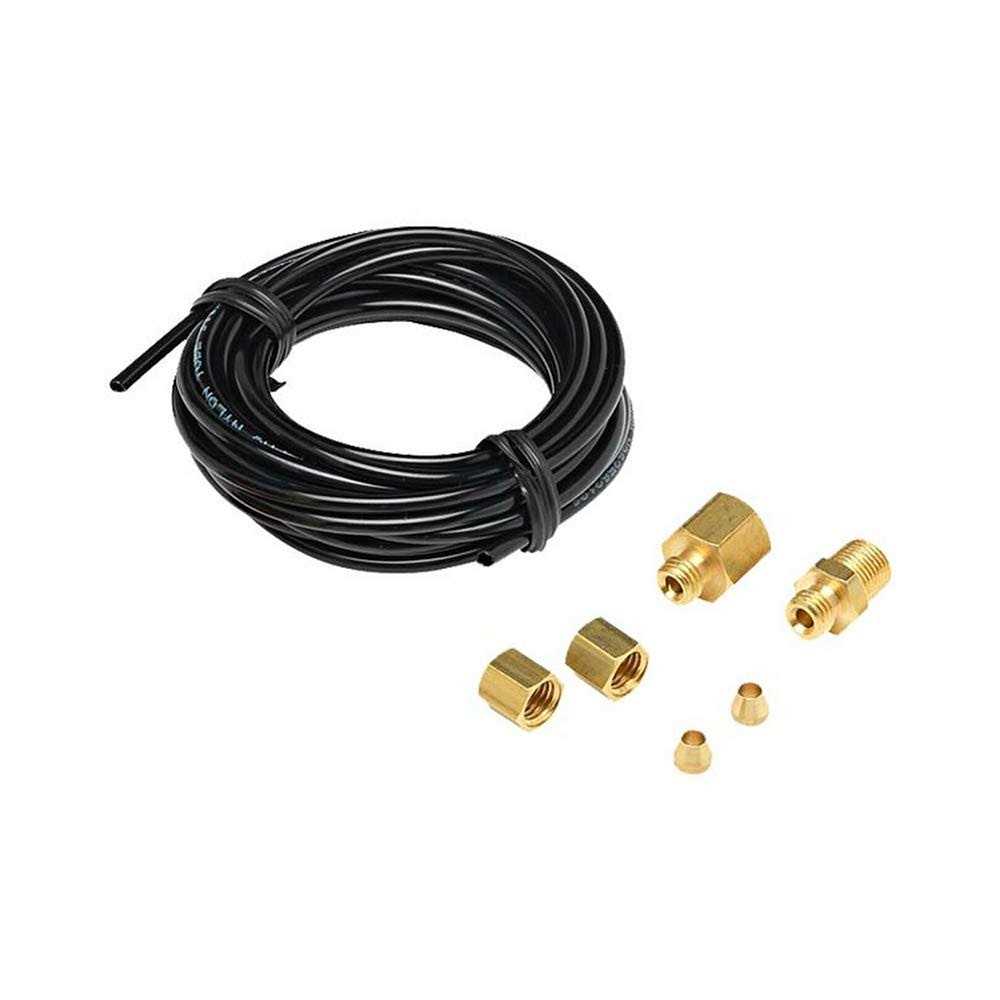 Glow Shift Replacement Black Nylon Boost Hose Kit with 1/8-27 NPT Compression Fittings - Zenithce