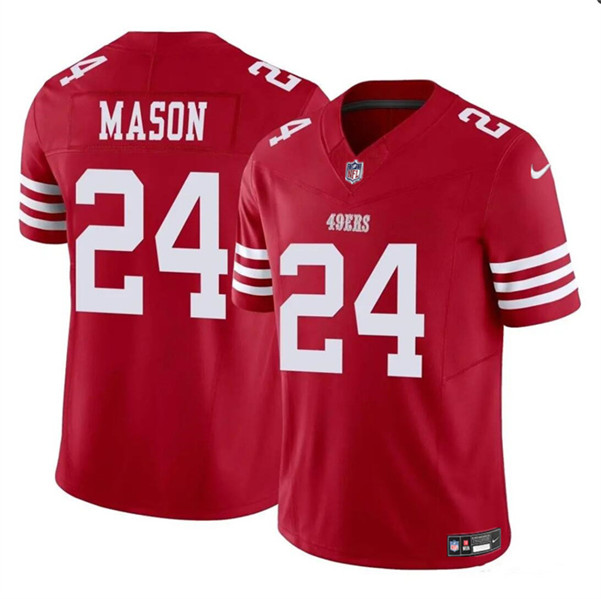 San Francisco 49ers #24 Jordan Mason Red 2023 F.U.S.E. Stitched Jersey - Zenithce