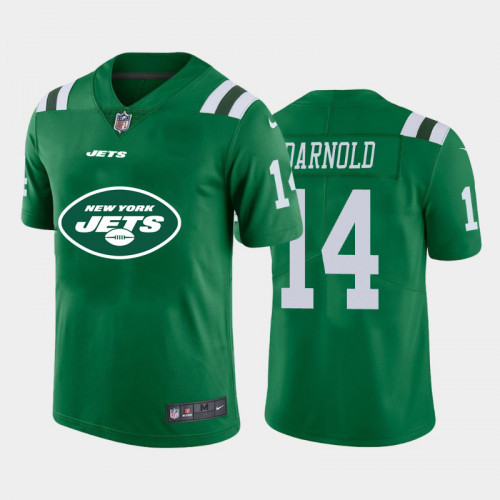 New York Jets #New York Jets #14 Sam Darnold Green Team Big Logo Limited Stitched Jersey - Zenithce