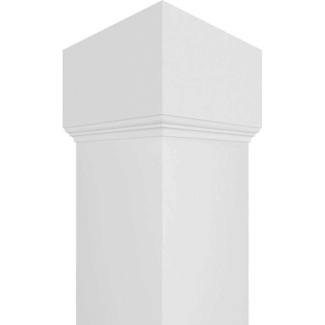 Ekena Millwork Premium Square Non-Tapered Smooth PVC Endura-Craft Column Wrap Kit - Zenithce