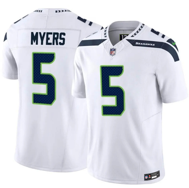 Seattle Seahawks #5 Jason Myers White 2025 F.U.S.E. Vapor Untouchable Limited Stitched Jersey - Zenithce
