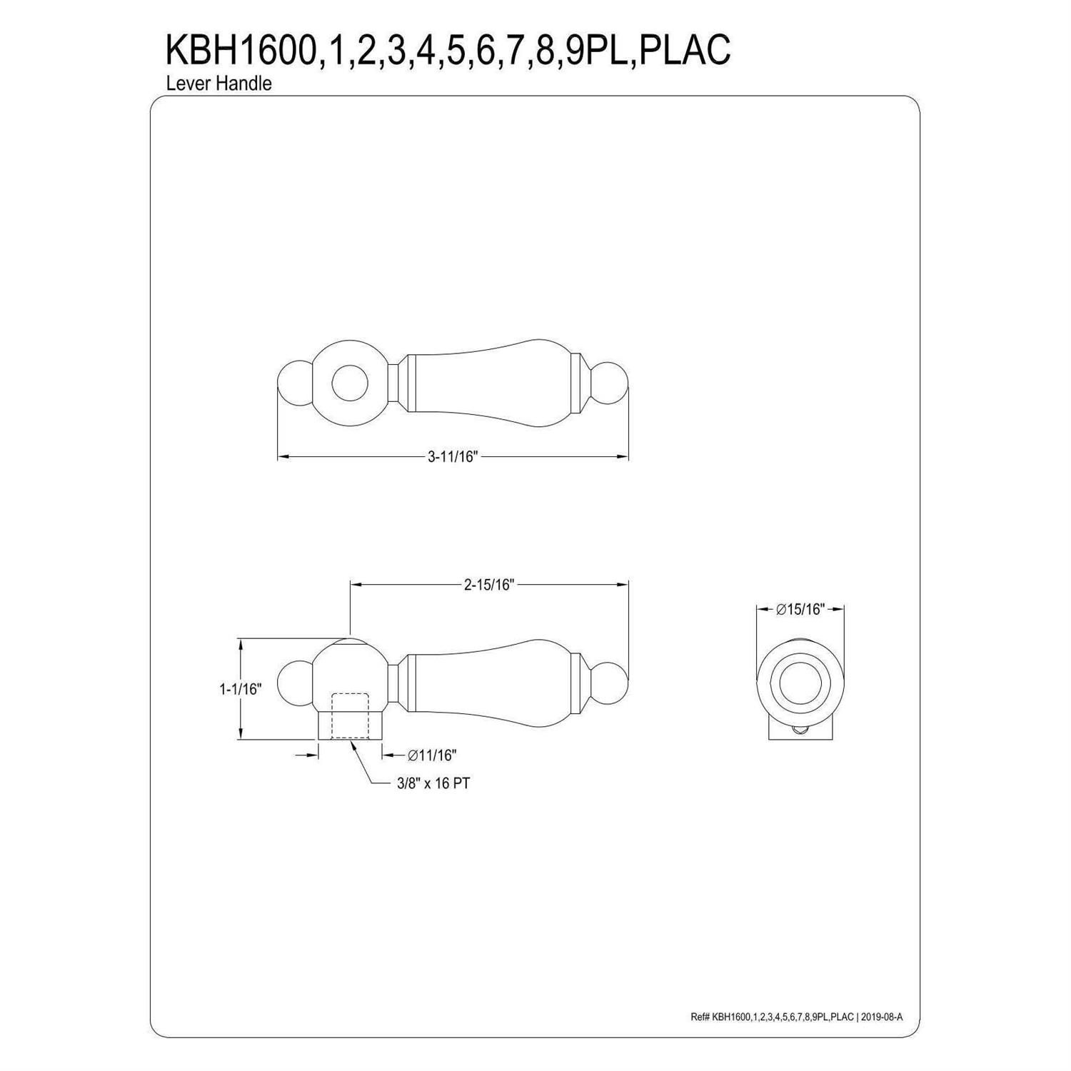 Kingston Brass Kbe869 Shower Escutcheon Plate for Kb8698dl - Zenithce