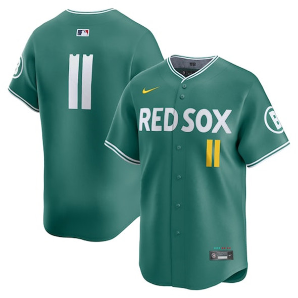 Boston Red Sox #11 Rafael Devers Green 2025 City Connect Limited Stitched Jersey - Zenithce