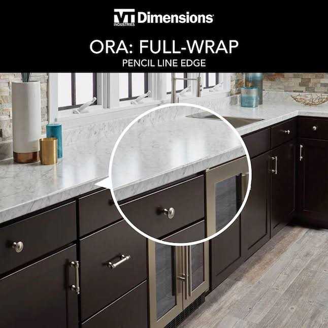 VT Dimensions Formica 25.5-in x 4.5-in Ouro Romano - Zenithce