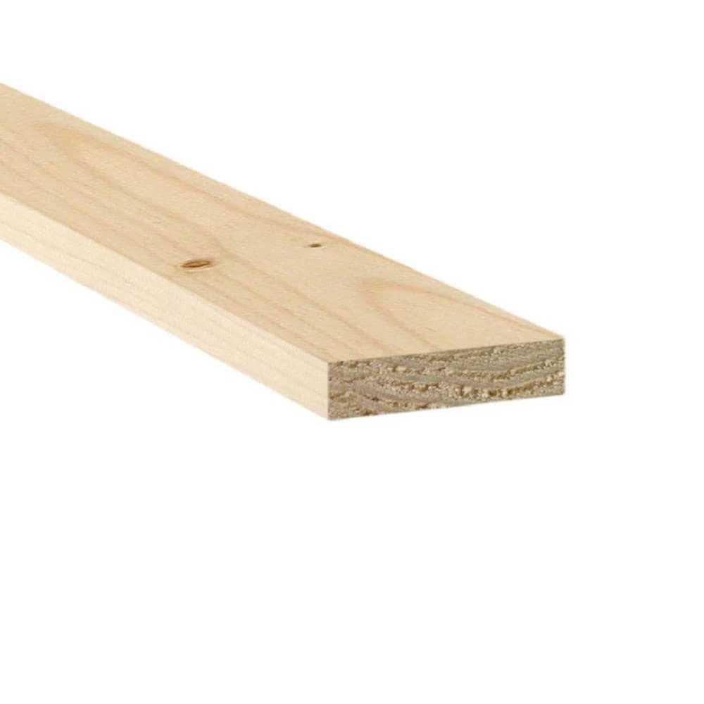 Unbranded 1-in x 4-in x 8-ft Primed Spruce Pine Fir Board L5184448 - Zenithce
