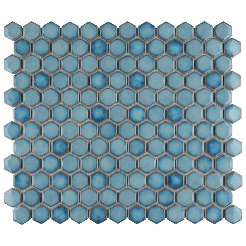 Hudson 1 x 1 Porcelain Honeycomb Mosaic Wall & Floor Tile Merola Tile - Zenithce