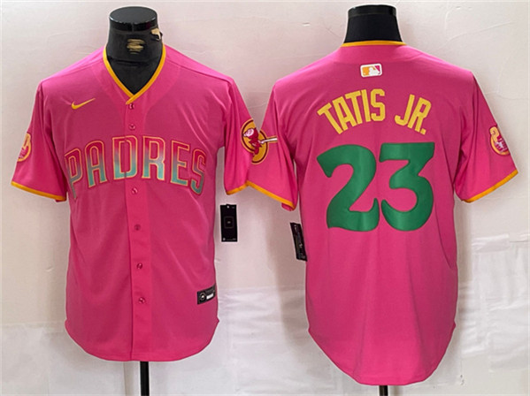 San Diego Padres #23 Fernando Tatis Jr. Pink Cool Base Stitched Jersey - Zenithce