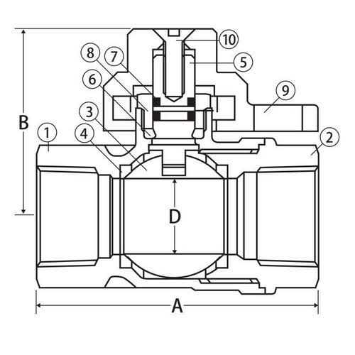Jomar 240 Utility Gas Ball Valve - Zenithce