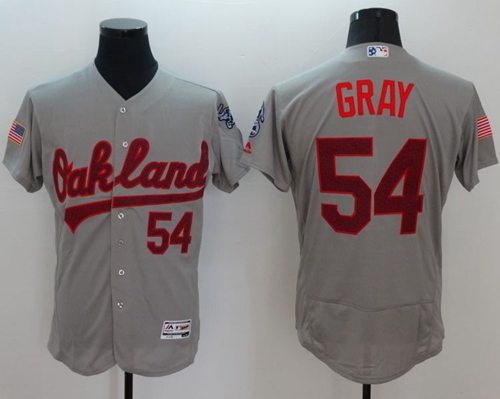 Athletics #54 Sonny Gray Grey Fashion Stars Stripes Flexbase Authentic Stitched Jersey - Zenithce
